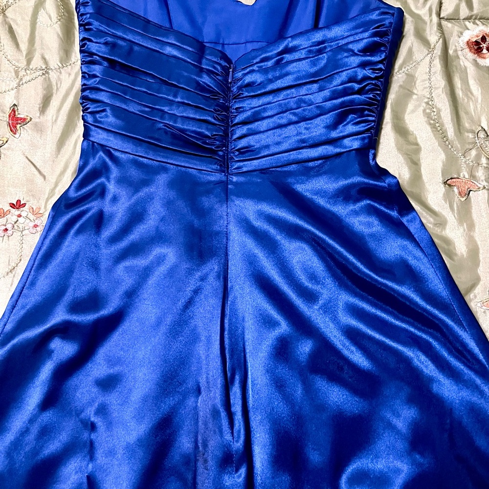Elegant Blue Strapless Dress, B2 brand size 4 - Picture 7 of 14